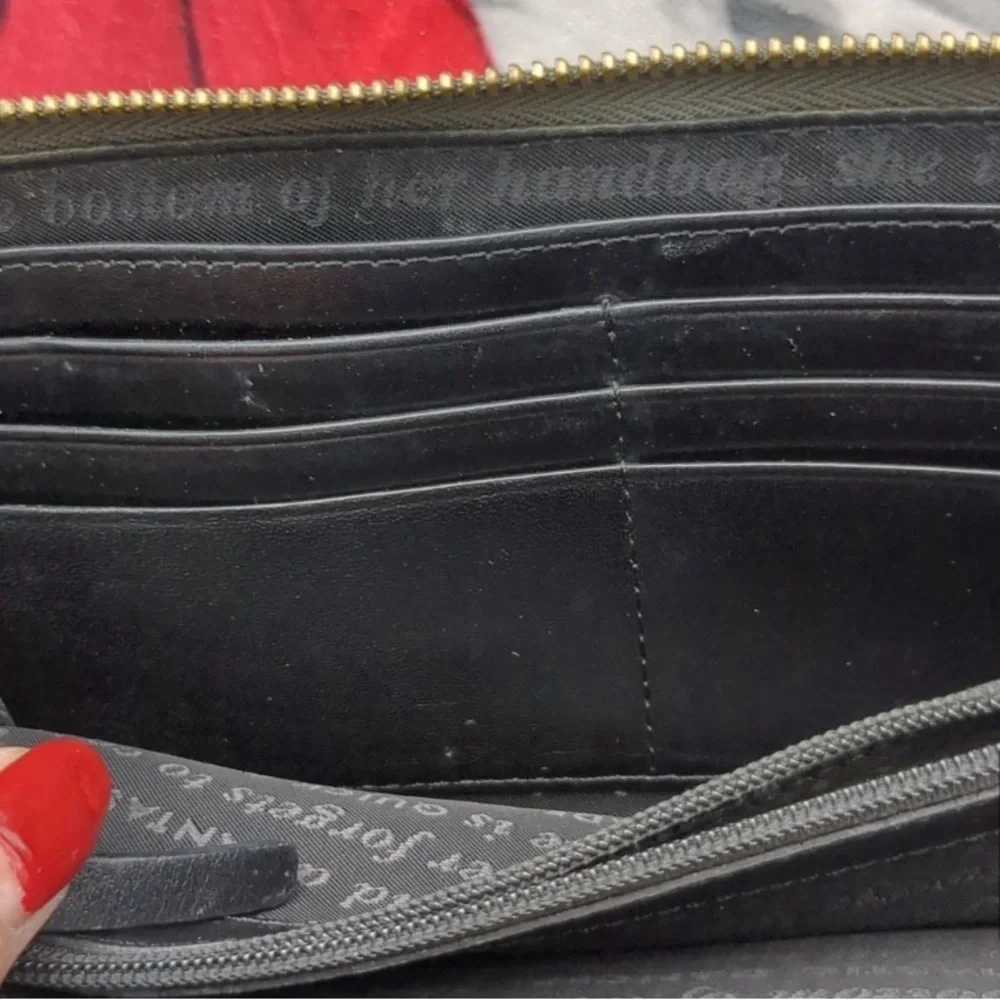 Silver and Grey Kate Spade Zip Wallet